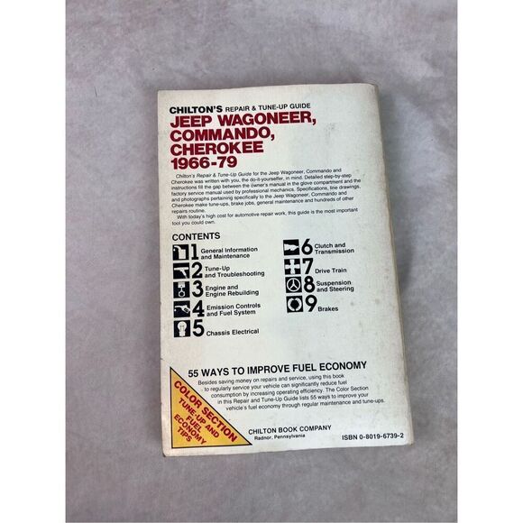 Chilton's Repair & Tune-Up Guide Jeep Wagoneer, Commando, Cherokee 1966-79 - Picture 5 of 5
